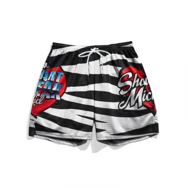 New Summer Cartoon Anime Fashion Casual Style Shorts Classic Printed Gym Shorts Men's Gym Basketball Sports Beach Shorts 3
