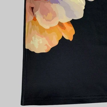 Lemongor Female High Waisted Loose Flower Printed Trousers Bottoms 2024 New Autumn Winter Loose Fashion Casual Wide Leg Pants 5
