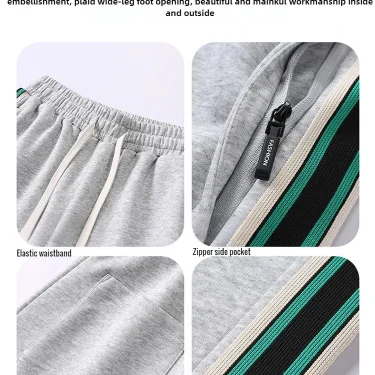 New Tall Men Pants Extra Long Length Straight Legs Winter Autumn Fleece Warm Sweatpants Male 200 Cm 190cm Lengthen 120cm Trouser 6