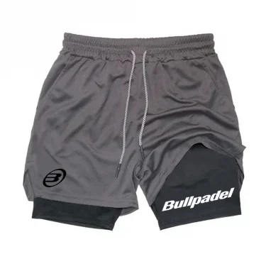 New Men's Padel Sport Shorts Summer Male Breathable Tennis Shorts Quick-Drying Badminton Trousers Outdoor Running Sportwear 2