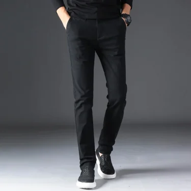 KSTUN Spring Summer New Casual Pants Men Cotton Slim Fit Chinos Fashion Trousers Male Brand Clothing Basic Mens Pants 4