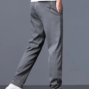 2025 Spring Thin Brand Men's Lyocell Pants Casual Business Straight Elastic Waist Comfortable Trousers Pants for Male 5