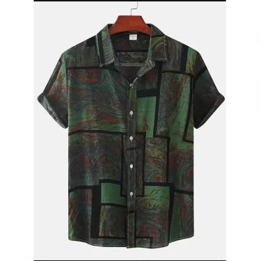 Floral Printed Summer Shirt For Men 3D Print Oversized T-shirts Short Sleeved Male Clothing Holiday Casual Blouse Streetwear 6