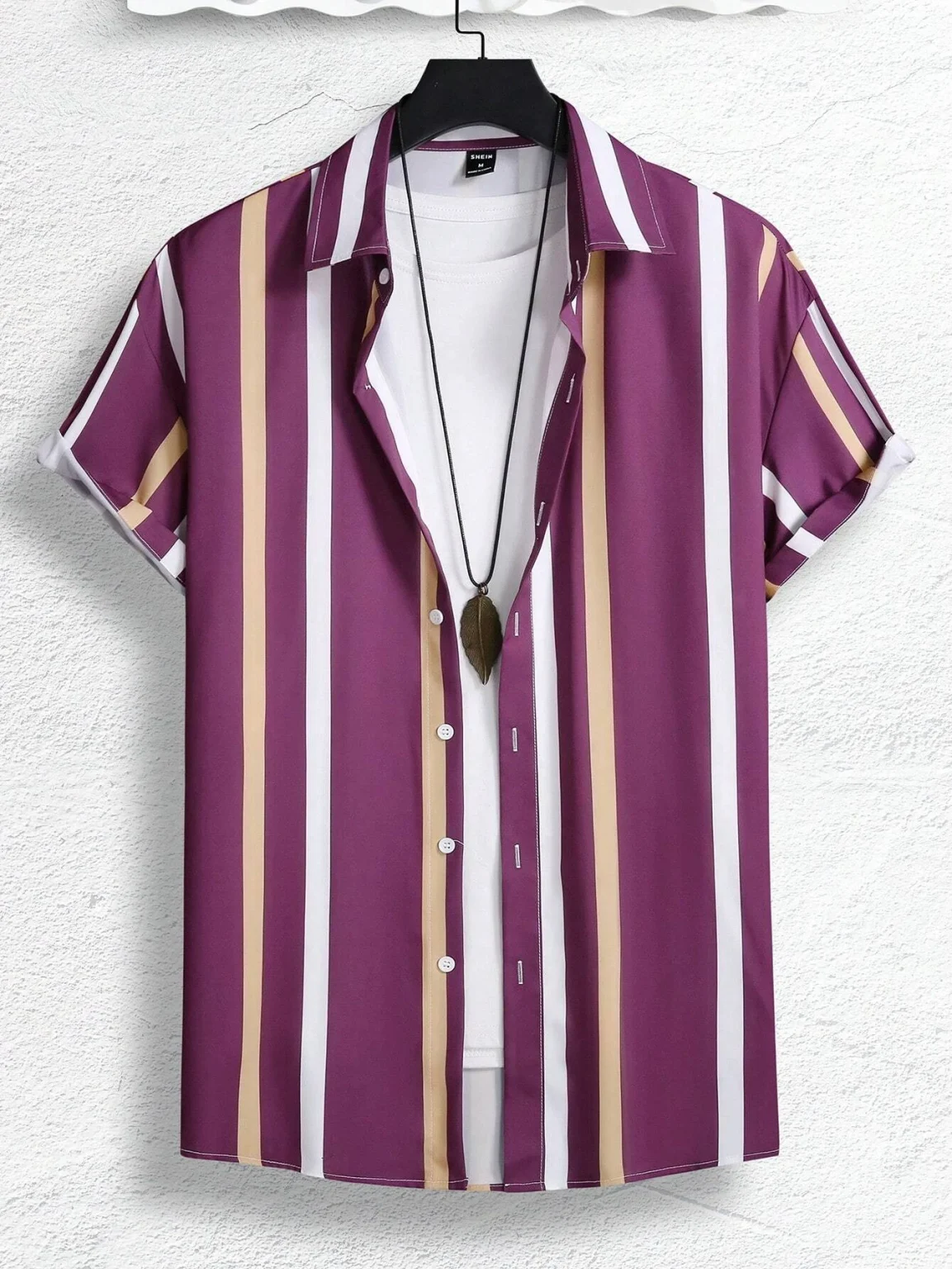Men Women Shirts Colorful Striped Pattern Print Design Short Sleeve Shirts Fashion Button Short Sleeve Tops 2
