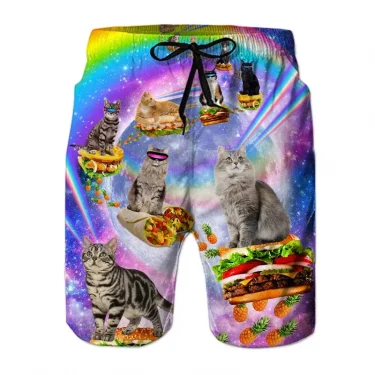 Funny Animal Dinosaur Beach Shorts Pants Men 3D Printing Surfing Board Shorts Summer Hawaii Swimsuit Swim Trunks Cool Ice Shorts 3