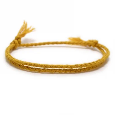 Woozu Handmade Cotton Rope Bracelets Set Unique Fashion 925 Tibetan Silver C-Bangle For Women Men String Wristbands Jewelry Gift 4