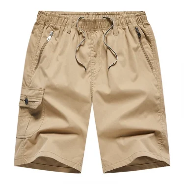 Lightweight Breathabel Outdoor Cargo Shorts Man Summer Casual Shorts for Men Multi Pockets Short Pants Drawstring Hiking Shorts 6