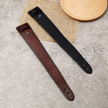 ZORCVENS Vintage Irregular Men Genuine Leather Bracelets Wide Brown Cuff Wrap Bracelets&Bangles Punk Wristband Women Men Jewelry 6