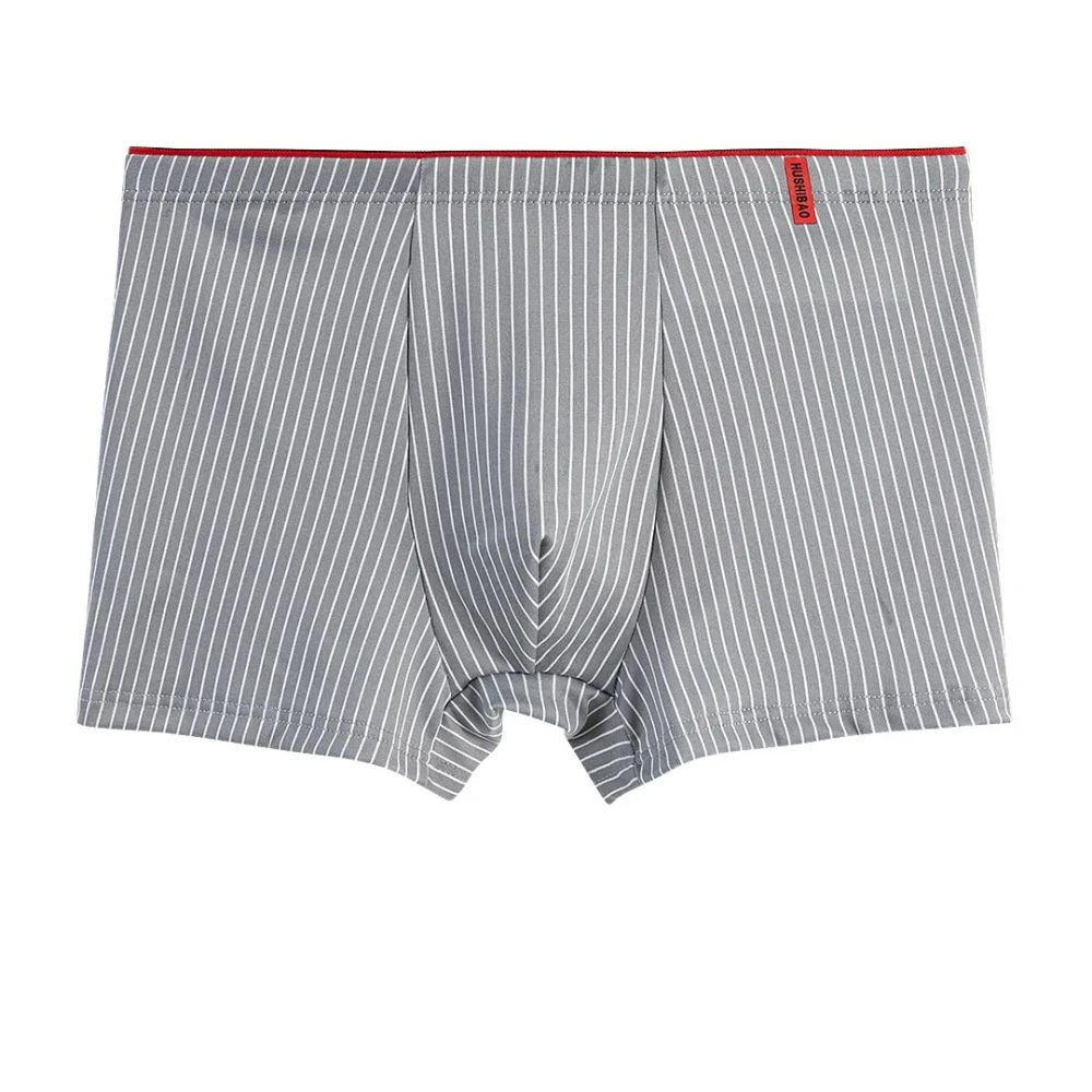 4pcs Men's Briefs Fashion Boxer Shorts Underwear Men's Stripe Panties Breathable Elastic Large Size Male Underpants 6
