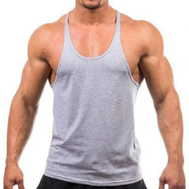 New Style Jogger Gym Singlet Training Bodybuilding Tank Top Vest Shirt Sleeveless Fitness Cotton Shirt For Men 4