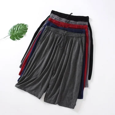 Modal Men's Shorts Summer Thin Five-point Home Shorts Loose Casual Large Size Home Pajamas Beach Pants 3