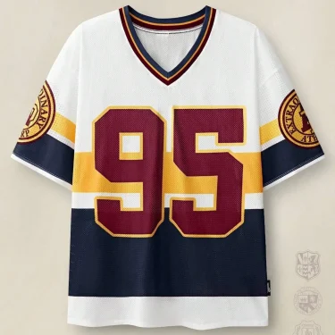 2025 Summer new men's Summer Print 95 V-neck Rugby T-shirt for men and women can be casual fashion outdoor street sports short-s 5