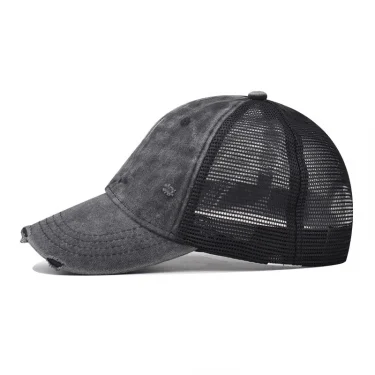 Washed Cotton Mesh Breathable Baseball Cap Made Old Ripped Light Board Caps Men and Women Tide Spring and Summer Vintage Hat 4