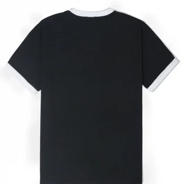 New Summer Elastic Casual Short-Sleeved Men's Daily Party Home Social Color matching T-Shirt Solid Color Vintage Streetwear Top 2