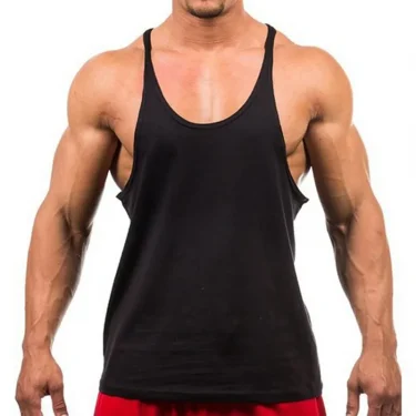 New Style Jogger Gym Singlet Training Bodybuilding Tank Top Vest Shirt Sleeveless Fitness Cotton Shirt For Men 1
