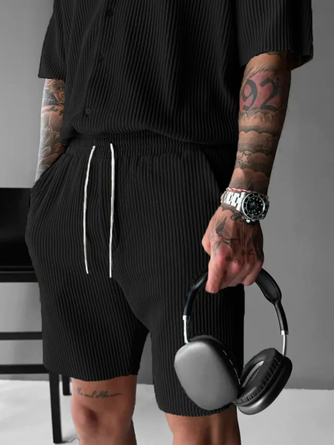 Men's Summer Casual Daily Shorts Homme Loose Basketball Shorts Sport Outdoor Fitness Running Sweatpants Male Clothes Streetwear 1