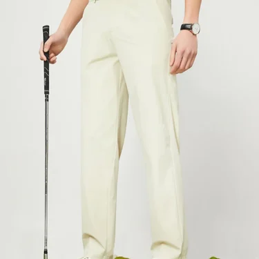 Summer Men's Quick Dry Casual Pants Lightweight Nylon Spandex Stretch Golf Pants Cool Ice Silk Trousers with 4 Zip Pockets 1