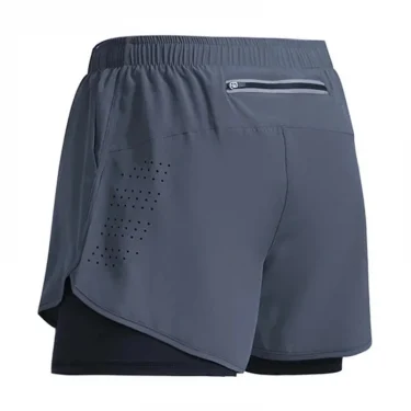 Men's Running Shorts Quick-drying Fitness ventilate Double Layer Shorts Men New Sport Workout Training Bodybuilding Short Pants 4