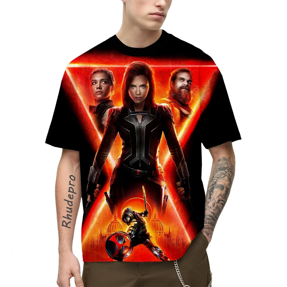 Miniso 2024 T-Shirt For Men 3D Printed Deadpool Venom Movie Streetwear Cool Women Clothing Summer Harajuku Short Sleeves Kids 3