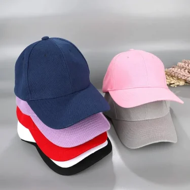 Fashion Candy Color Kids Baseball Cap Sun Protection Boy Girls Hat Adjustable Travel Children Baseball Cap Baby Summer Sun Hat 3