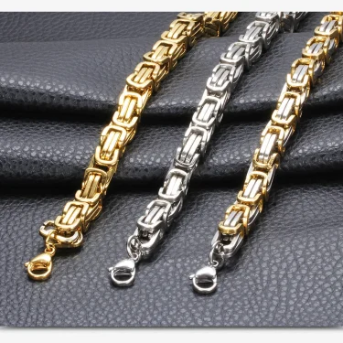 HNSP 8MM Stainless Steel Bracelet Homme Hand Chain For Men Bracelet Motorcycle Bikes Rock Male Jewelry 6