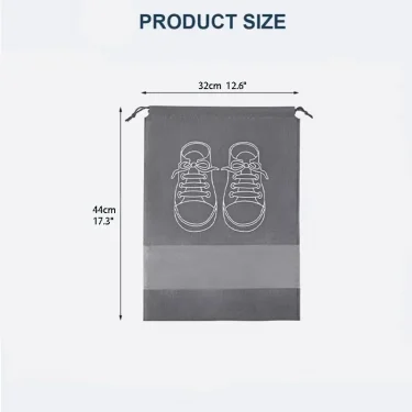 5/10pcs Shoes Storage Bag Closet Organizer Non Woven Travel Portable Bag Waterproof Pocket Clothing Classified Draw Hanging Bag 2