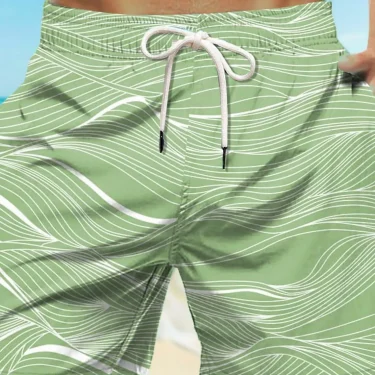 New Men's Board Short Swim Shorts Trunks Drawstring Waves Graphic Prints Quick Drying Casual Holiday Hawaiian 4