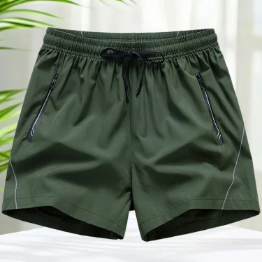 Quick Dry Shorts Men with Zipper Pockets Lightweight Flexible Drawstring Training Shorts 5 Inch Running Shorts Gym Workout Sport 1