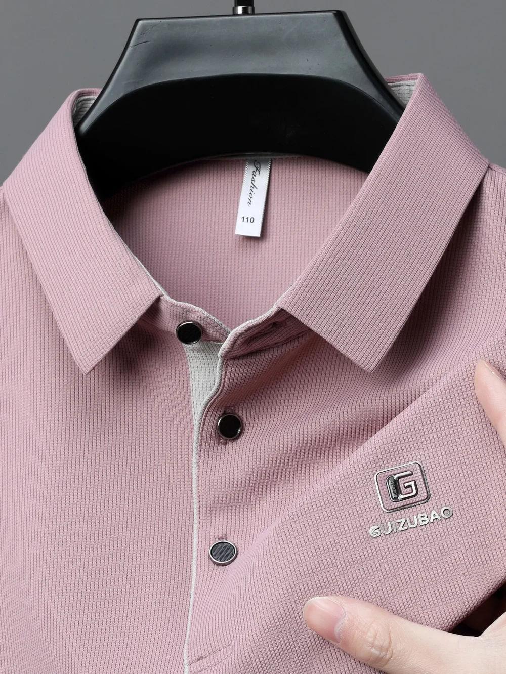 Men's lightweight summer short-sleeved Polo shirt, breathable polyester blend, ideal for golf, tennis and casual wear 5
