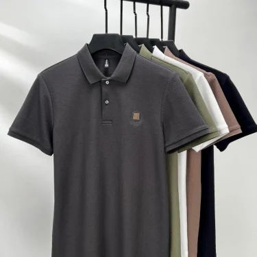 100% Cotton Summer Comfortable and Breathable Exquisite Embroidered Men's Short sleeve POLO Shirt Fashion Casual BusinessT-shirt 6