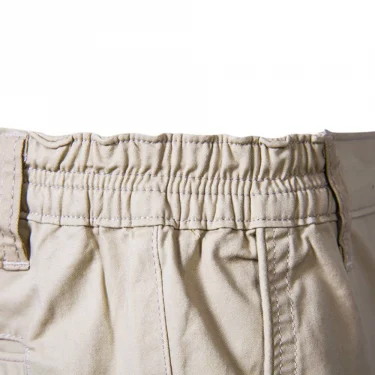 New Summer 100% Cotton Solid Shorts Men High Quality Casual Business Social Elastic Waist Men Shorts 10 Colors Beach Shorts 5