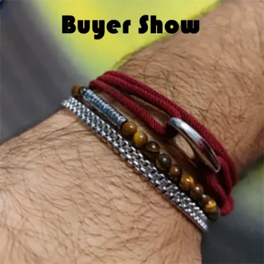 New Adjustable 3mm Thin Cord Bracelet Homme Double Layer Handmade Weaven Rope Braclet Pulseras Hombre Legend Braslet Men Joias 2