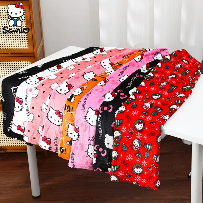 Kawaii Sanrio Hello Kitty Pajamas Long Pants Spider-man Sanrio Hello Kitty Cotton Casual Trousers Home Leisure Pants Sleep Pant 1