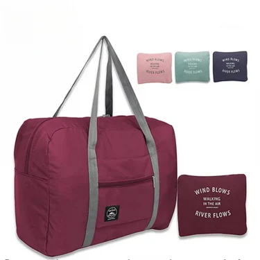 Foldable Travel Duffel Bag for Women and Girls Lightweight Large Capacity Carry on Sports Weekend Trip Gym Bag Carry on Luggage 1