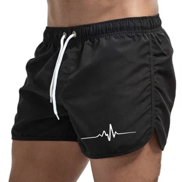 Hot Sales Men's Shorts Beach Trunks Summer Swim Pants Quick Drying Homme Surf Ventilate Drawstring Fashion Casual Daily Swimming 6