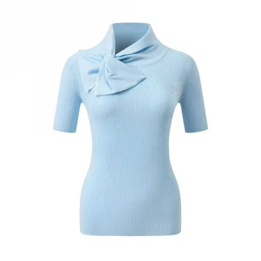 2025 New Women's Golf Knitted Shirt, Spring/Summer Women's Knitted Sports T-shirt, Comfortable and Breathable, Free Shipping 5
