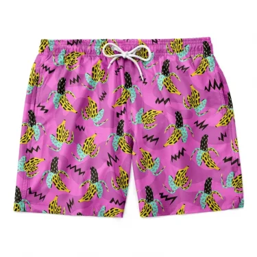 3D geometric print men's casual shorts Tropical summer style fashion shorts, quick-drying and comfortable close-fitting 3