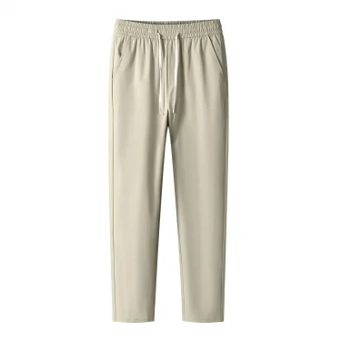 Men's Summer Pants Casual Sweatpants Ice Silk Quick Dry Light Weight Travel Mens Elastic Waist Jogger Casual Trousers 5