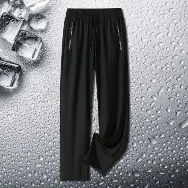 New Trousers for Men Lightweight Outdoor Trousers for Hiking Camping Casual Stretch Pants Male Thin Loose Quick-dry Pants 5