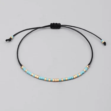 Natural MIYUKI Rice Beads Tibetan Stone Beads Stretch Bracelet For Men Women Yoga Chakra Crystal Bead Bracelets 5