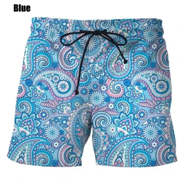Ink Painting 3D Swimming Shorts Men Summer New Short Trunks Casual Comfort Beach Shorts Masculino Skateboarding Swimsuit 4