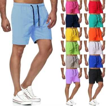 Short Pants for Summer Thin Style Quick Drying Three Part Pants Beach Pants Swimming Pants Home Casual Pants 1