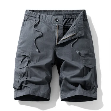 Summer Men Cotton Cargo Shorts Mens Jogger Casual Beach Fashion Shorts Man Bermuda Multi Pocket Work Safari Shorts Pants Trouser 4