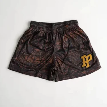 Men's Clothing Ip Trend Casual Shorts Summer Sports Net Breathable Quick Drying Shorts Men's Beach Basketball Tracksuit Pants 2