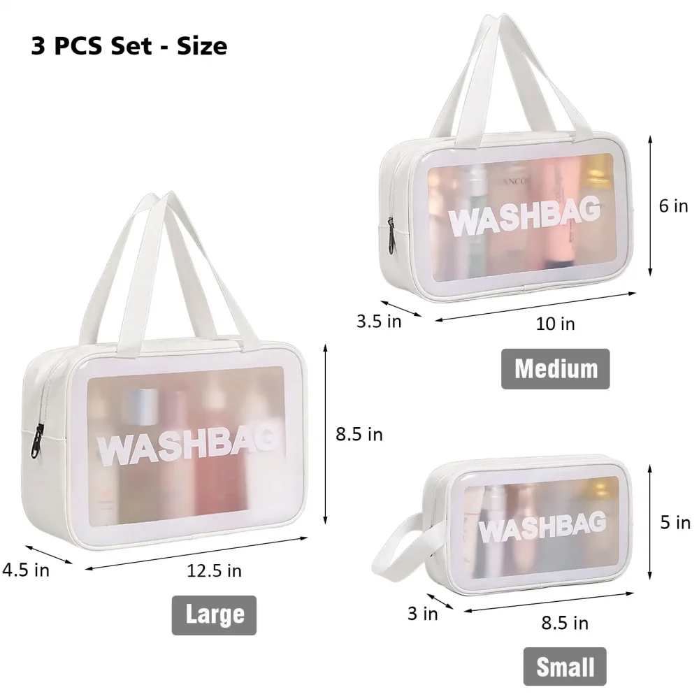 Cosmetic bag female portable 2025 new senior travel large capacity handheld waterproof cosmetic storage bag box wash bag 2