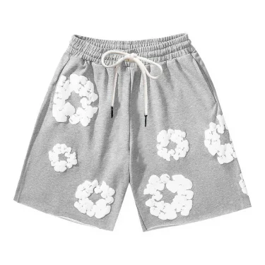 2025 Summer Beach Pants Casual Harajuku Y2 American 3D Printed Flower Shorts Vacation Outdoors Kids Men Shorts Male Shorts 4
