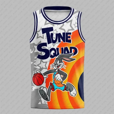 American Basketball Sports Vest Bugs Bunny Print Men Women Sleeveless T-shirt Breathable Loose Quick Drying Oversized Tank Tops 2