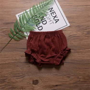 Infant Kids Harem Pants Cotton Linen Shorts Newborn Baby Boys Girls Short Trousers PP Pants Diaper Covers Bloomers 0-24 months 3