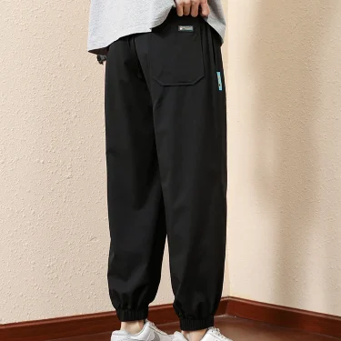 Summer Men's Sweatpants Big Size 8XL 7XL 6XL Nylon Spandex Stretch Ice Silk Cooling Jogger Pants Sports Baggy Trousers 3