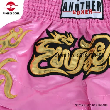 Muay Thai Shorts New Boxing Shorts Women Men Child Embroidery Kickboxing Training Pants Sanda Martial Arts Fight Equipment 6
